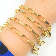 Sterling Silver Flat Oval Link Chains